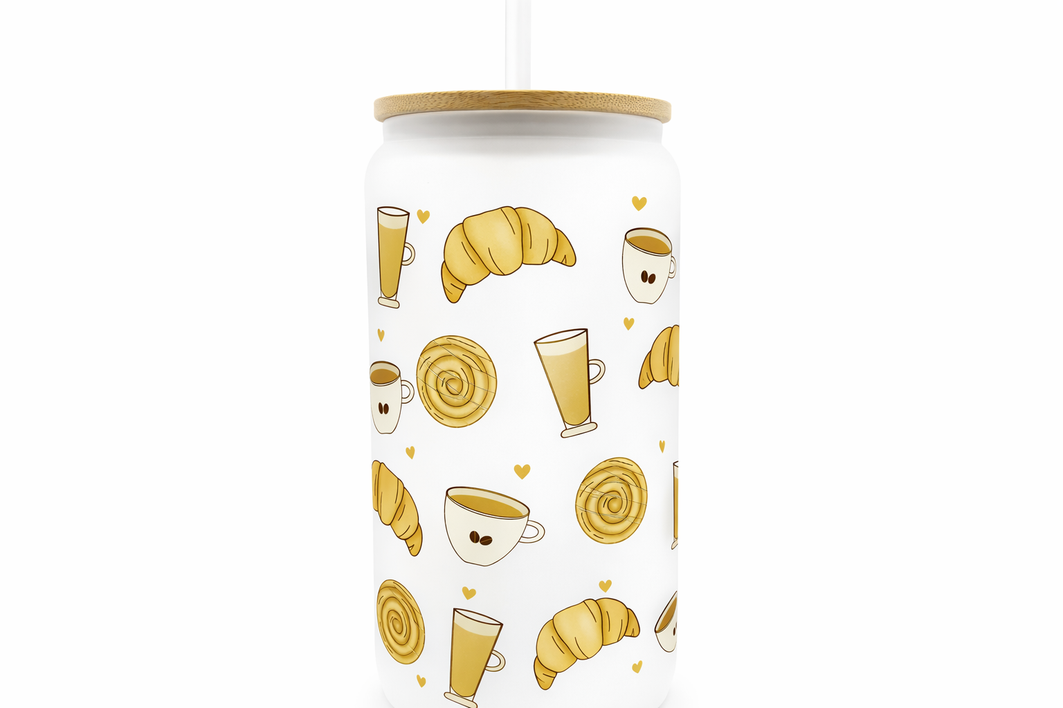 Sublimert glass med sugerør